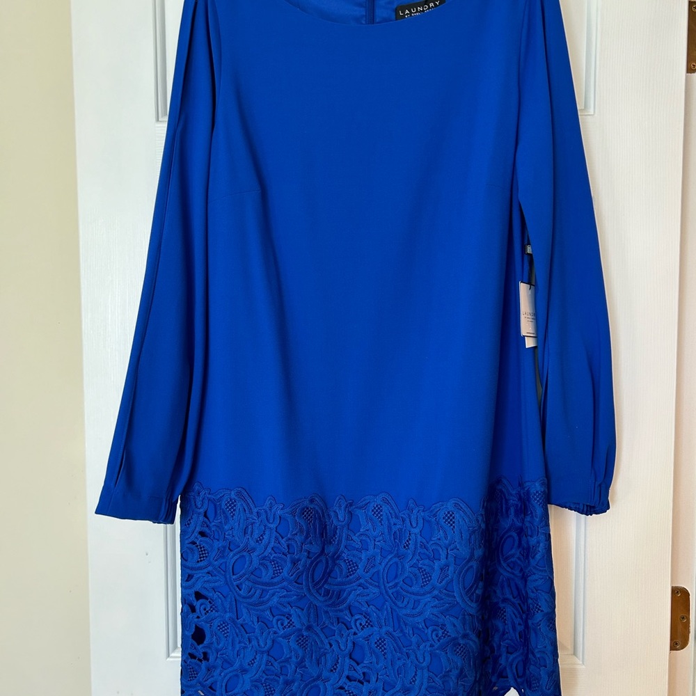 DRESS- Vibrant blue Laundry by Shelli Segal. Size 12